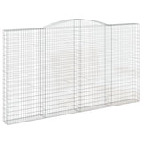 Arched Gabion Baskets 4 pcs 400x30x220/240 cm Galvanised Iron