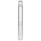 Arched Gabion Baskets 4 pcs 400x30x220/240 cm Galvanised Iron