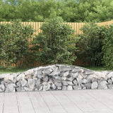 Arched Gabion Baskets 2 pcs 400x50x40/60 cm Galvanised Iron