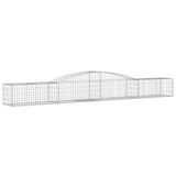 Arched Gabion Baskets 7 pcs 400x50x40/60 cm Galvanised Iron