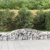 Arched Gabion Baskets 8 pcs 400x50x40/60 cm Galvanised Iron