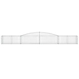 Arched Gabion Baskets 10 pcs 400x50x40/60 cm Galvanised Iron