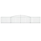 Arched Gabion Baskets 6 pcs 400x50x60/80 cm Galvanised Iron