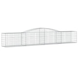 Arched Gabion Baskets 9 pcs 400x50x60/80 cm Galvanised Iron