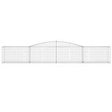 Arched Gabion Baskets 9 pcs 400x50x60/80 cm Galvanised Iron