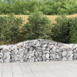 Arched Gabion Baskets 9 pcs 400x50x60/80 cm Galvanised Iron
