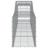 Arched Gabion Baskets 10 pcs 400x50x60/80 cm Galvanised Iron