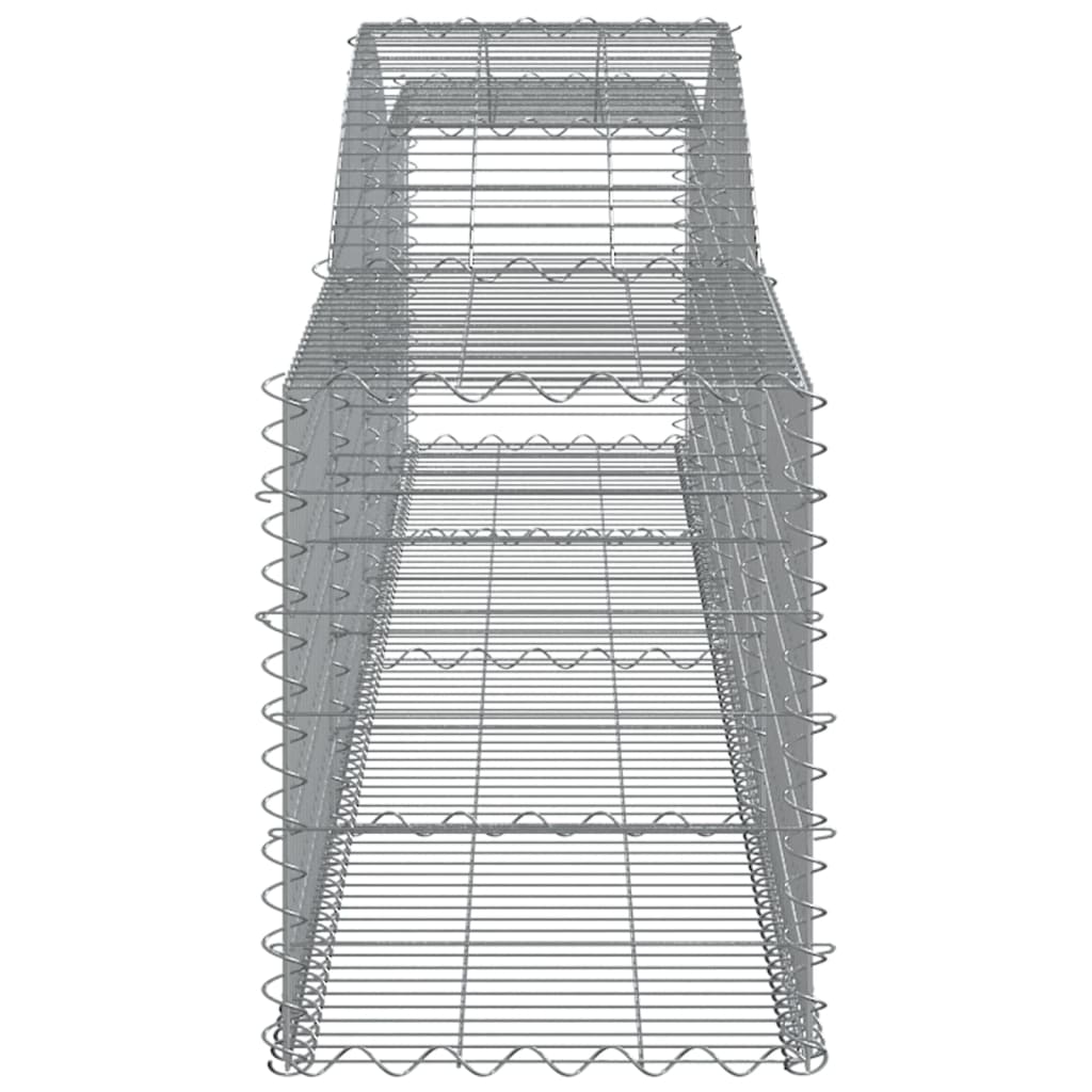 Arched Gabion Baskets 20 pcs 400x50x60/80 cm Galvanised Iron