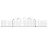 Arched Gabion Baskets 25 pcs 400x50x60/80 cm Galvanised Iron