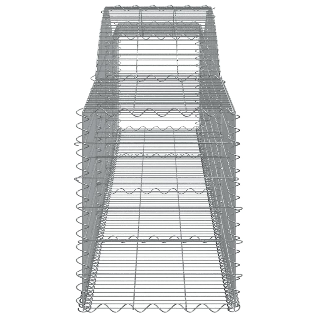 Arched Gabion Baskets 25 pcs 400x50x60/80 cm Galvanised Iron