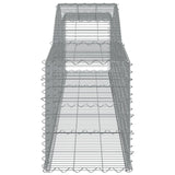 Arched Gabion Baskets 25 pcs 400x50x60/80 cm Galvanised Iron