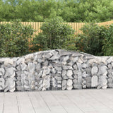 Arched Gabion Baskets 6 pcs 400x50x80/100 cm Galvanised Iron