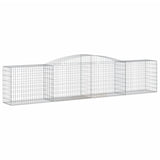 Arched Gabion Baskets 8 pcs 400x50x80/100 cm Galvanised Iron