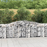 Arched Gabion Baskets 15 pcs 400x50x80/100 cm Galvanised Iron