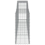 Arched Gabion Baskets 4 pcs 400x50x100/120 cm Galvanised Iron