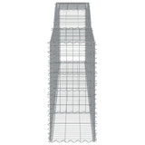 Arched Gabion Baskets 8 pcs 400x50x100/120 cm Galvanised Iron
