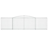 Arched Gabion Baskets 9 pcs 400x50x100/120 cm Galvanised Iron