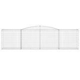 Arched Gabion Baskets 10 pcs 400x50x100/120 cm Galvanised Iron