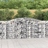 Arched Gabion Baskets 20 pcs 400x50x100/120 cm Galvanised Iron