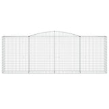 Arched Gabion Baskets 6 pcs 400x50x140/160 cm Galvanised Iron