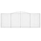 Arched Gabion Baskets 10 pcs 400x50x140/160 cm Galvanised Iron