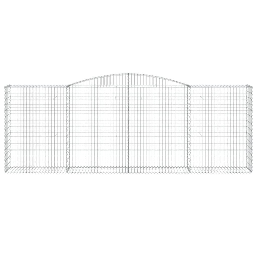 Arched Gabion Baskets 25 pcs 400x50x140/160 cm Galvanised Iron
