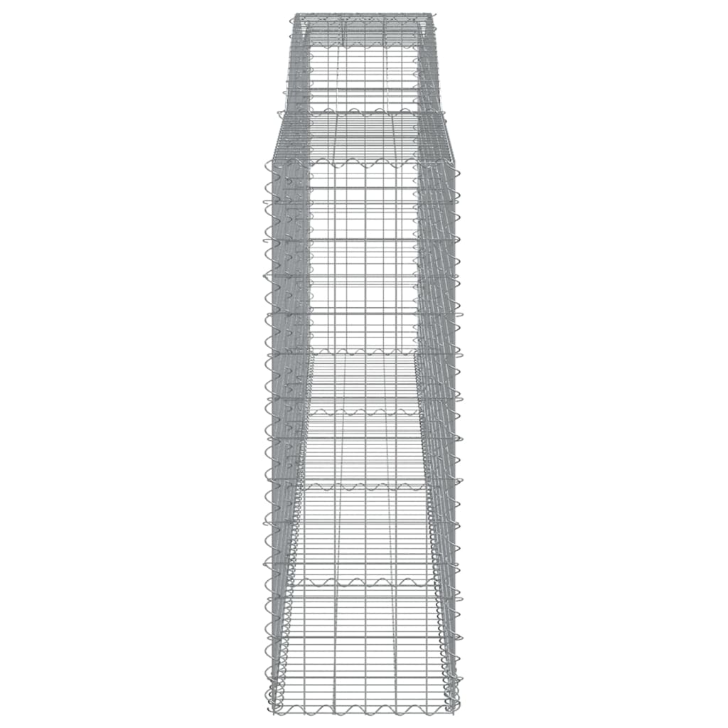 Arched Gabion Baskets 25 pcs 400x50x140/160 cm Galvanised Iron