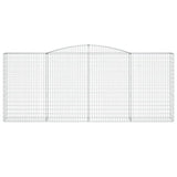 Arched Gabion Baskets 2 pcs 400x50x160/180 cm Galvanised Iron