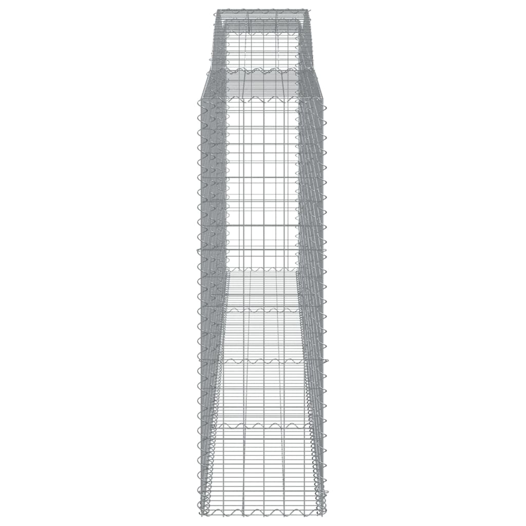 Arched Gabion Baskets 2 pcs 400x50x160/180 cm Galvanised Iron