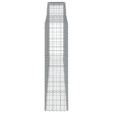 Arched Gabion Baskets 5 pcs 400x50x180/200 cm Galvanised Iron