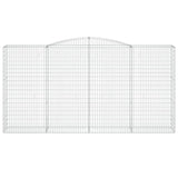 Arched Gabion Baskets 4 pcs 400x50x200/220 cm Galvanised Iron