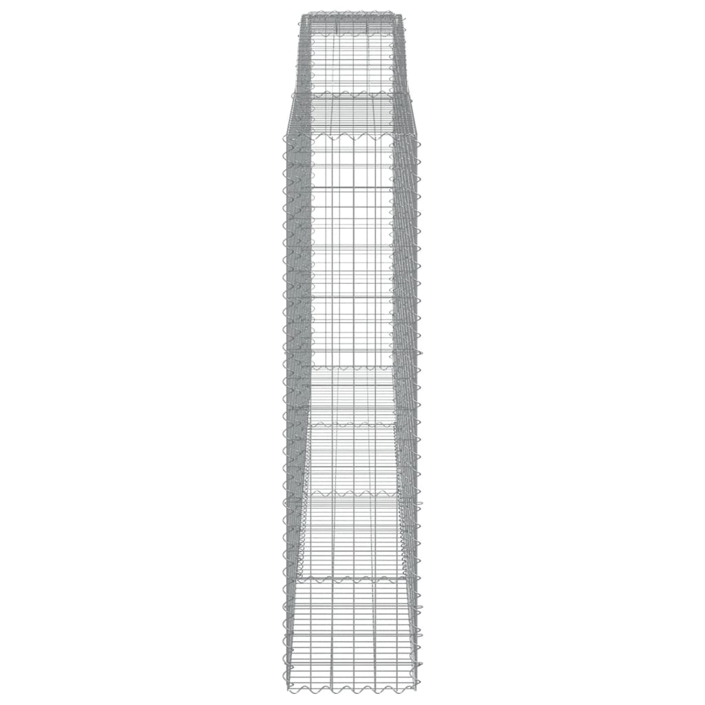 Arched Gabion Baskets 6 pcs 400x50x200/220 cm Galvanised Iron