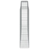Arched Gabion Baskets 6 pcs 400x50x200/220 cm Galvanised Iron