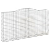 Arched Gabion Baskets 8 pcs 400x50x200/220 cm Galvanised Iron