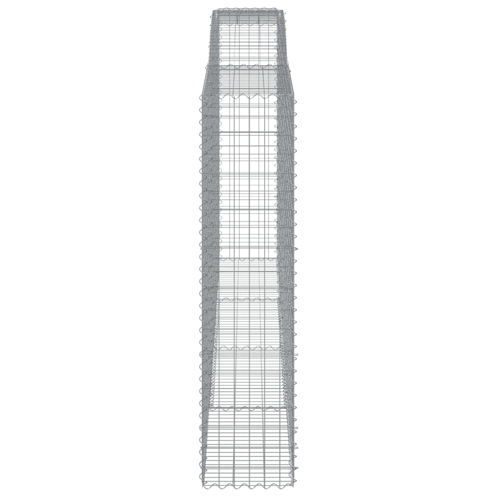 Arched Gabion Baskets 15 pcs 400x50x200/220 cm Galvanised Iron