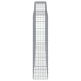Arched Gabion Baskets 15 pcs 400x50x200/220 cm Galvanised Iron