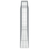 Arched Gabion Baskets 4 pcs 400x50x220/240 cm Galvanised Iron