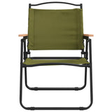 vidaXL Camping Chairs 2 pcs Green 54x55x78 cm Oxford Fabric