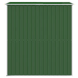 Garden Shed Green 192x191x223 cm Galvanised Steel