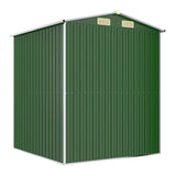 Garden Shed Green 192x191x223 cm Galvanised Steel