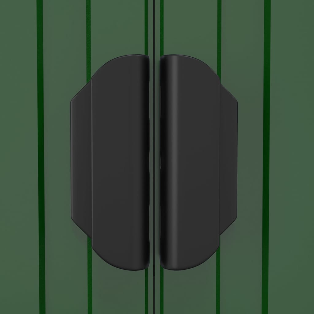 vidaXL Garden Shed Green 192x357x223 cm Galvanised Steel