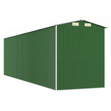 Garden Shed Green 192x689x223 cm Galvanised Steel