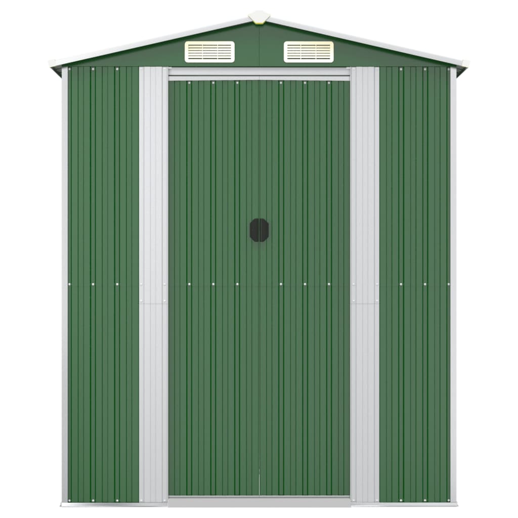 Garden Shed Green 192x772x223 cm Galvanised Steel