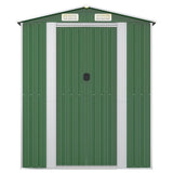 vidaXL Garden Shed Green 192x938x223 cm Galvanised Steel