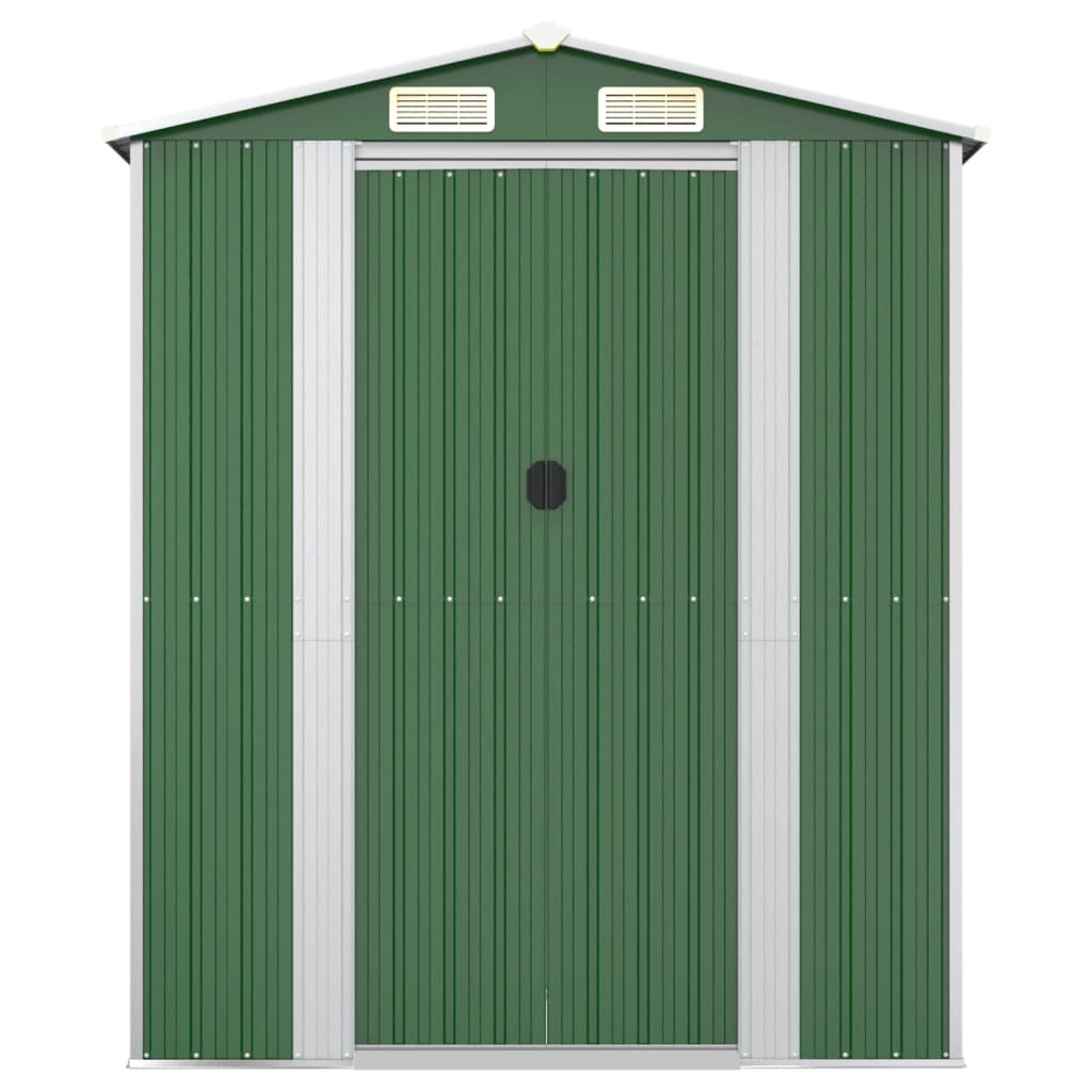 Garden Shed Green 192x938x223 cm Galvanised Steel