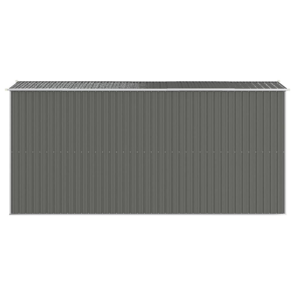 vidaXL Garden Shed Light Grey 192x440x223 cm Galvanised Steel