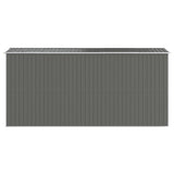vidaXL Garden Shed Light Grey 192x440x223 cm Galvanised Steel