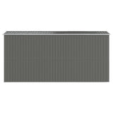 Garden Shed Light Grey 192x440x223 cm Galvanised Steel