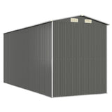vidaXL Garden Shed Light Grey 192x440x223 cm Galvanised Steel