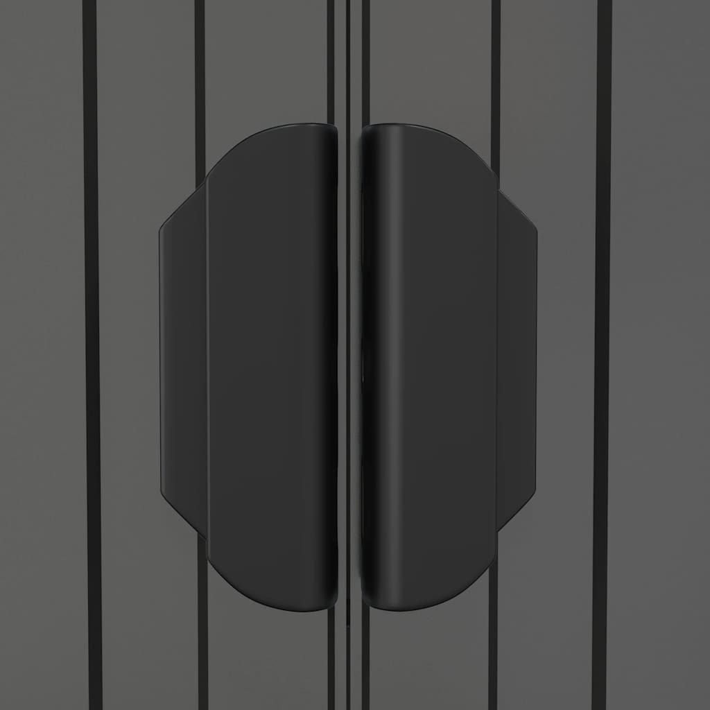 Garden Shed Light Grey 192x440x223 cm Galvanised Steel